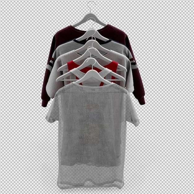 Paño isométrico 3D aislado render