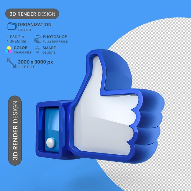 una pantalla azul con un pulgar arriba y un pulgar hacia arriba