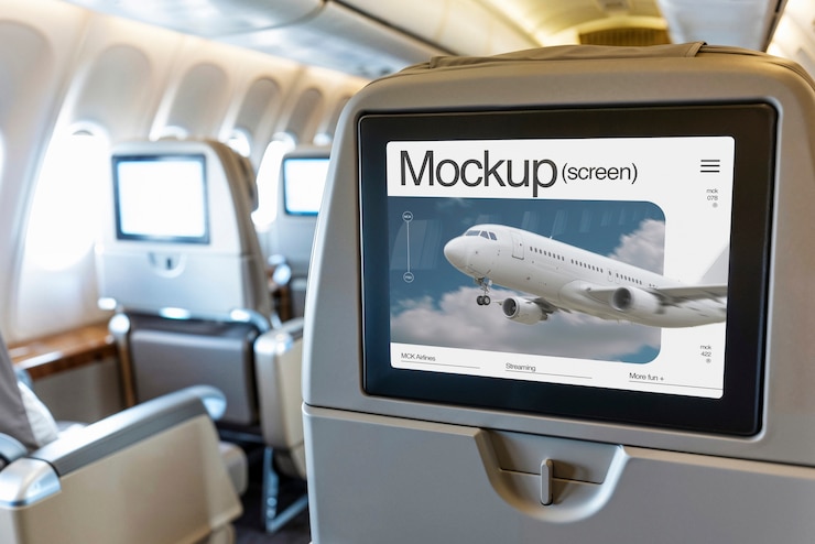 PSD pantalla en blanco del avión