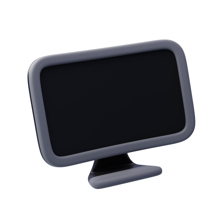 PSD pantalla de computadora 3d análisis web redes sociales juegos de internet y concepto de compras en línea