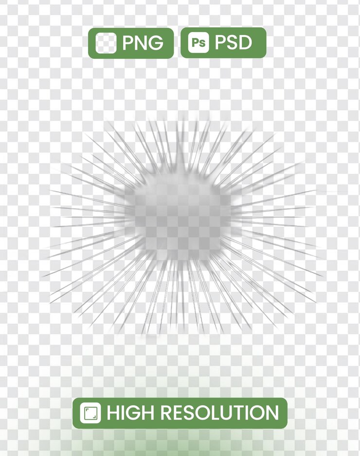 PSD una pantalla de computadora con un agujero en el medio y una estrella en la parte inferior