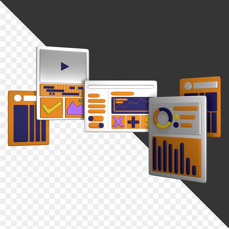 PSD una pantalla de computadora con una página web en ella