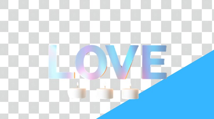 PSD una pantalla de computadora con la palabra amor en ella
