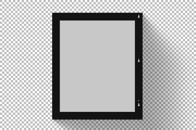 Una pantalla enmarcada en blanco lista para contenido o obra de arte