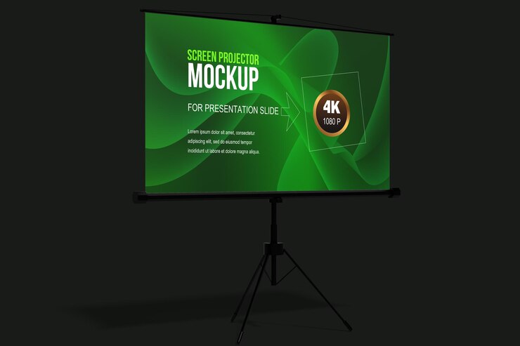 PSD una pantalla para una presentación para la presentación de video