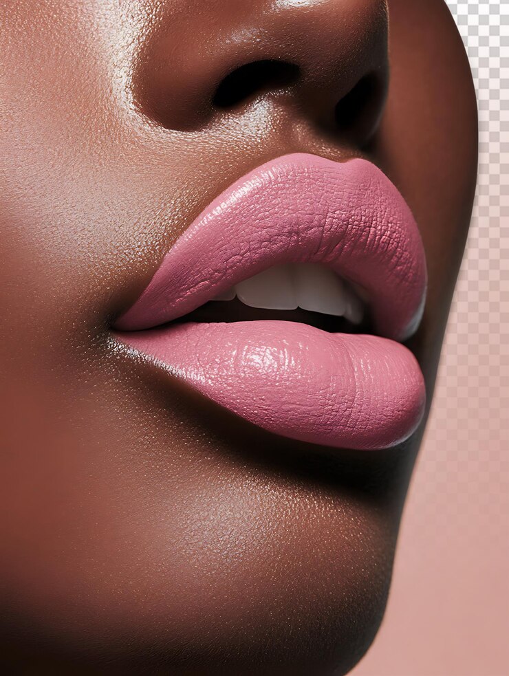 PSD pantalla de reloj de lápiz labial de color rosa púrpura claro
