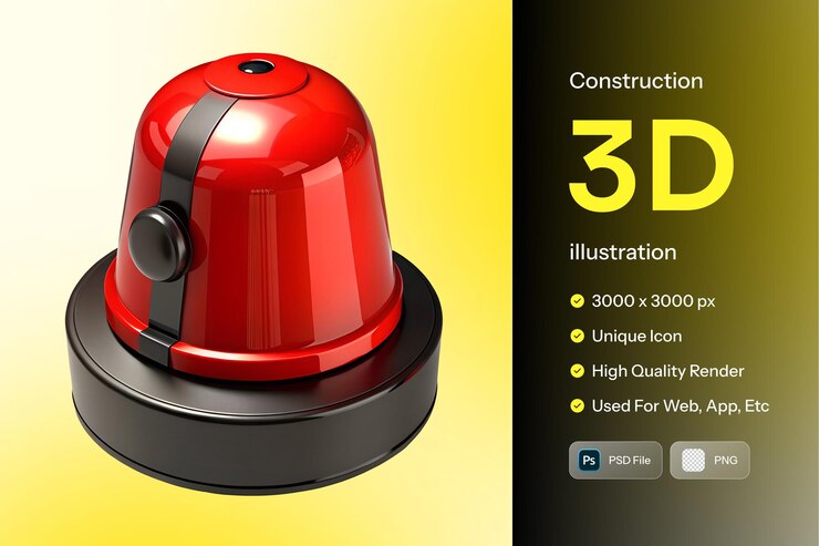 PSD una pantalla de teléfono con un objeto rojo que dice 3d en él