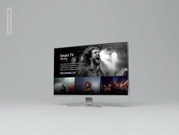 Pantalla de televisión realista. Panel LED de televisión moderna