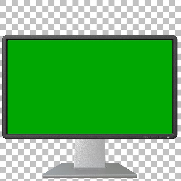 pantalla verde del monitor de la computadora