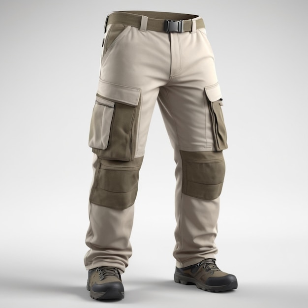 PSD pantalon de chargement psd sur fond blanc