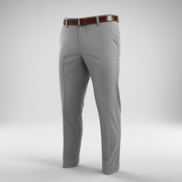 PSD pantalon gris psd sur fond blanc