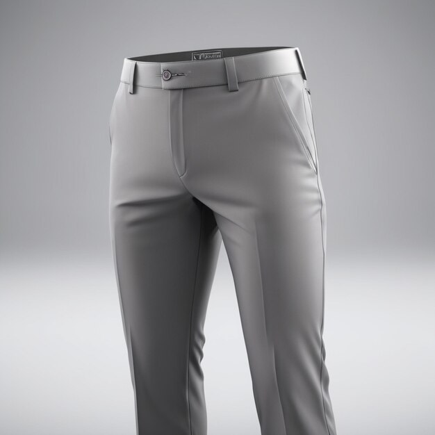 PSD pantalon gris psd sur fond blanc