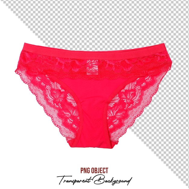 Pantalón de malla rojo aislado sobre un fondo transparente