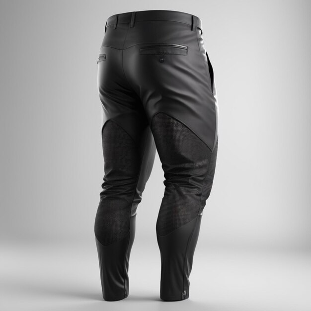 Un Pantalon Noir Sur Un Fond Blanc