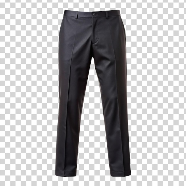 PSD pantalon noir isolé sur fond transparent