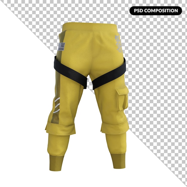 PSD pantalon de sport isolé 3d