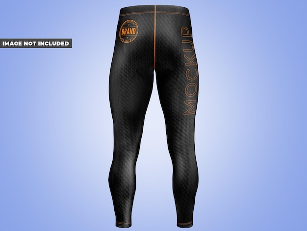 PSD pantalones compresión vista trasera sport leggings mockup