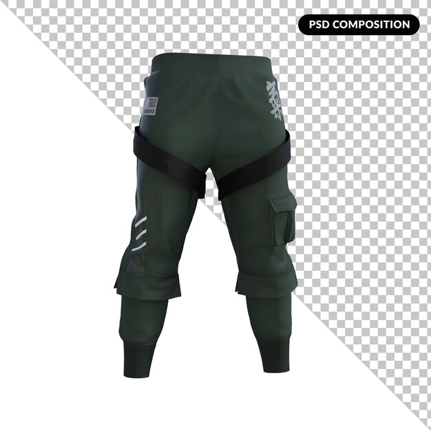 PSD pantalones deportivos aislados 3d