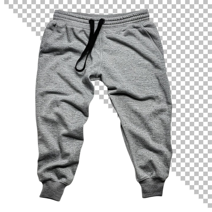 PSD pantalones de entrenamiento grises con cordón de arrastre
