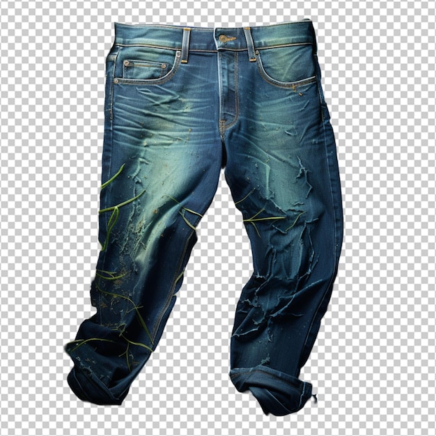 Pantalones vaqueros azules en png