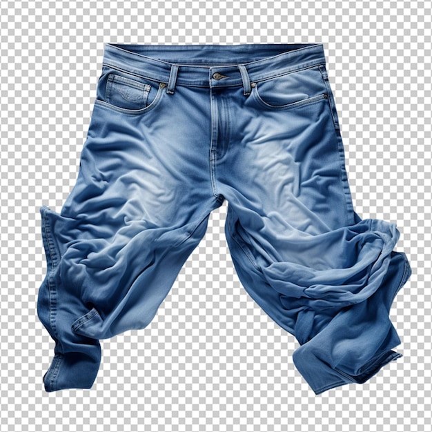 PSD pantalones vaqueros azules en png