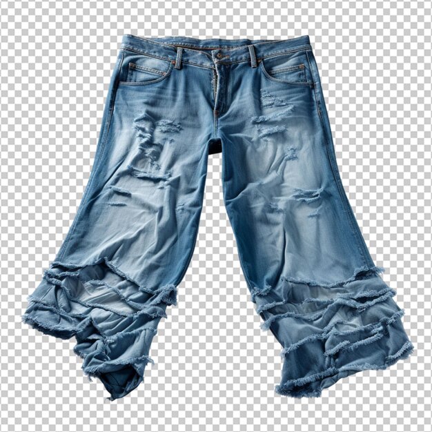 PSD pantalones vaqueros azules en png