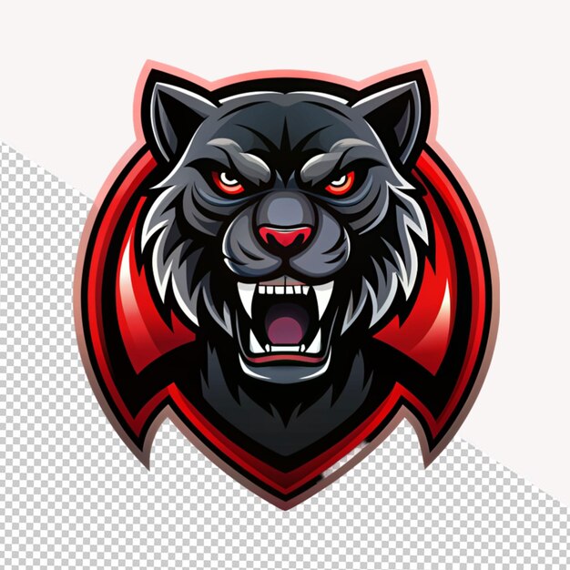 PSD panther-logo auf durchsichtigem hintergrund