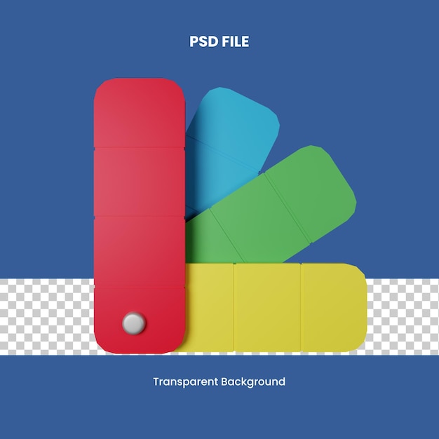 Pantone 3D Icon Illustration