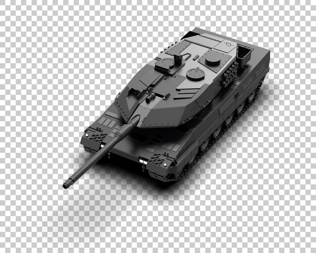 Panzerpanzergebäude isoliert auf dem Hintergrund 3D-Rendering-Illustration