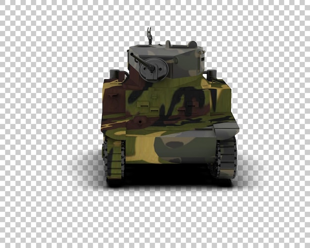 Panzerpanzergebäude isoliert auf dem Hintergrund 3D-Rendering-Illustration