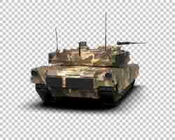 PSD panzerpanzergebäude isoliert auf dem hintergrund 3d-rendering-illustration