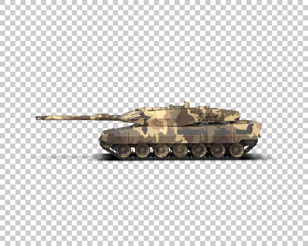 Panzerpanzergebäude isoliert auf dem Hintergrund 3D-Rendering-Illustration