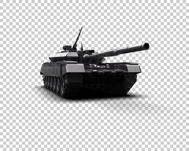 Panzerpanzergebäude isoliert auf dem Hintergrund 3D-Rendering-Illustration