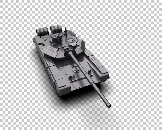 Panzerpanzergebäude isoliert auf dem Hintergrund 3D-Rendering-Illustration