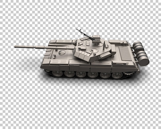Panzerpanzergebäude isoliert auf dem Hintergrund 3D-Rendering-Illustration