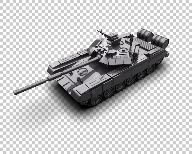 Panzerpanzergebäude isoliert auf dem Hintergrund 3D-Rendering-Illustration