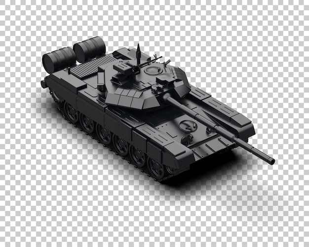 Panzerpanzergebäude isoliert auf dem Hintergrund 3D-Rendering-Illustration