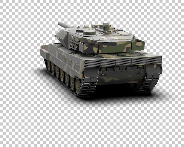 Panzerpanzergebäude isoliert auf dem Hintergrund 3D-Rendering-Illustration