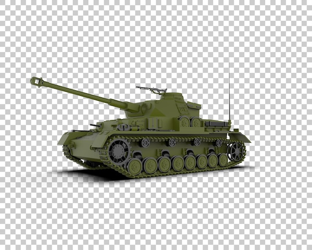 Panzerpanzergebäude isoliert auf dem Hintergrund 3D-Rendering-Illustration