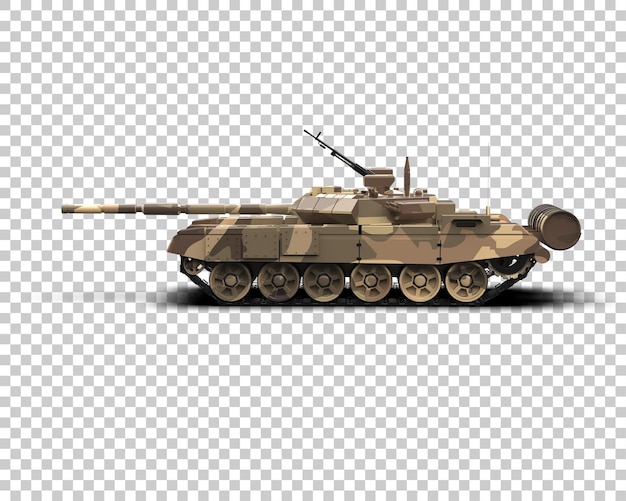 Panzerpanzergebäude isoliert auf dem Hintergrund 3D-Rendering-Illustration