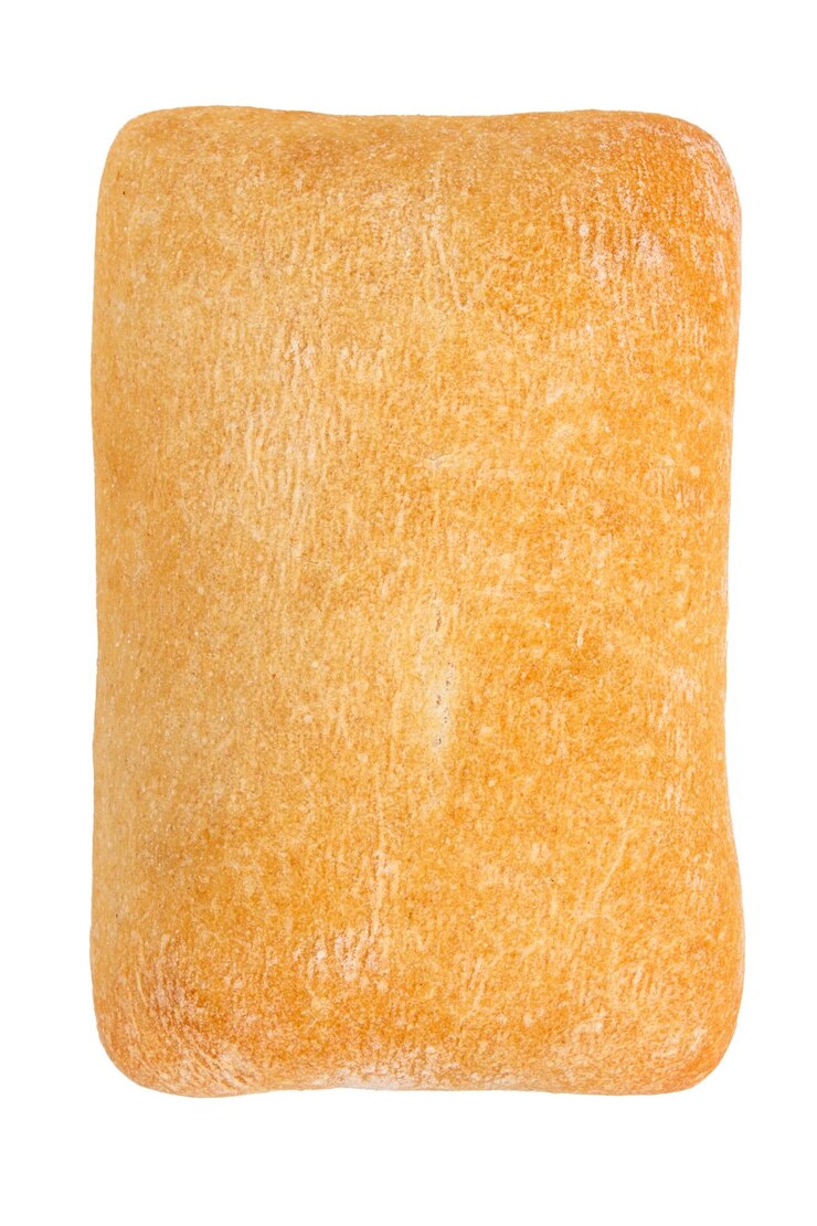 PSD pão de ciabatta em fundo vazio