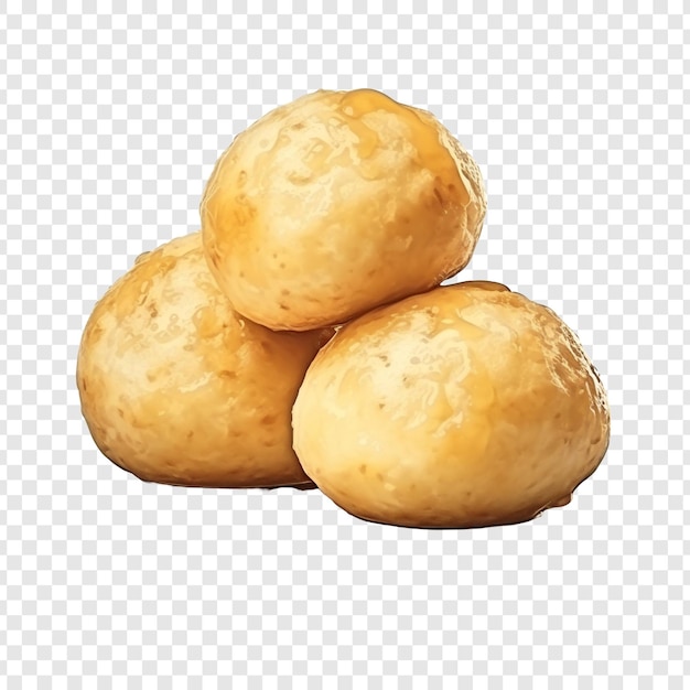 PSD pão de queijo isolado em fundo transparente