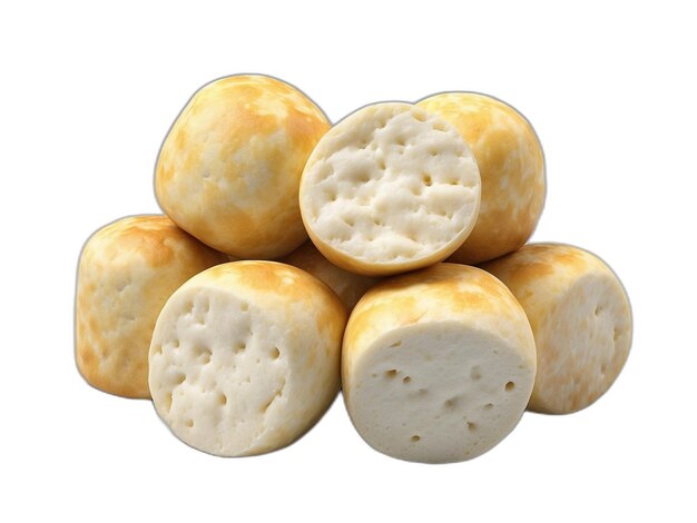 PSD pao de queijo psd em fundo branco