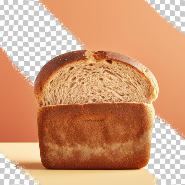 PSD pão de trigo integral sobre um fundo transparente inclui caminho de corte