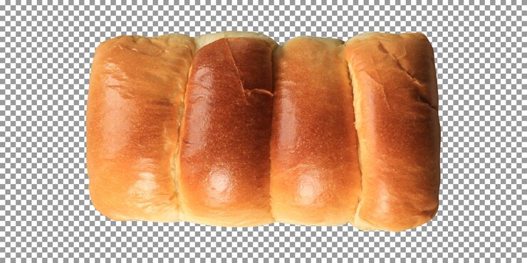 PSD pão grande fresco isolado em fundo transparente