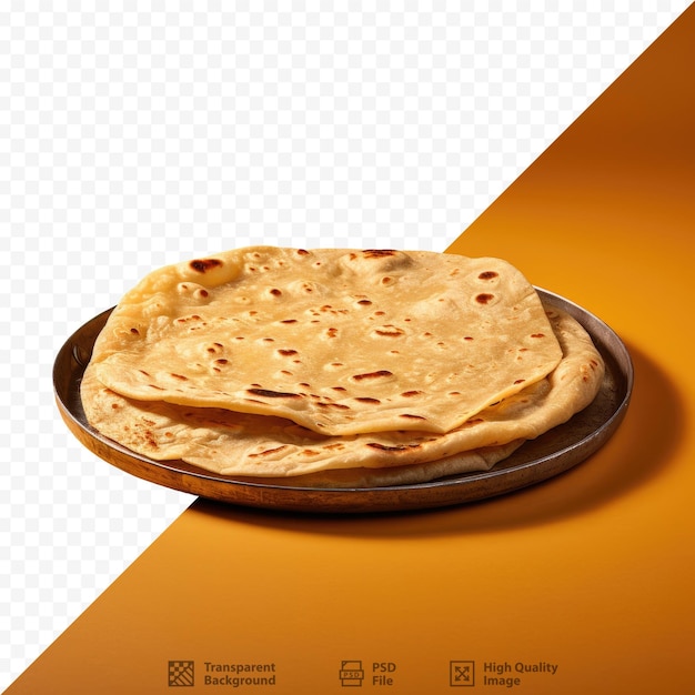 PSD pão indiano fulka também chamado chapati ou roti