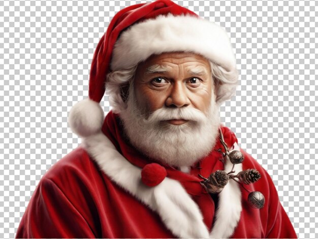 PSD el papá noel sonriente en png