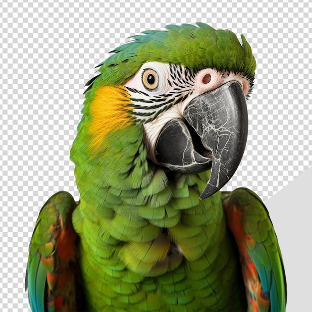 PSD papagaio macaw isolado em fundo transparente png