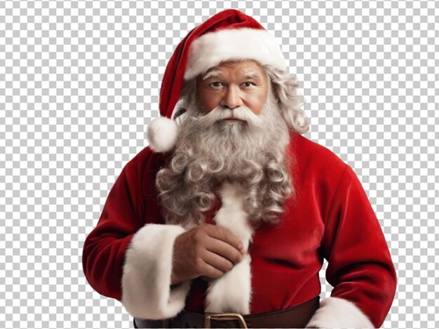 PSD papai noel sorridente em png