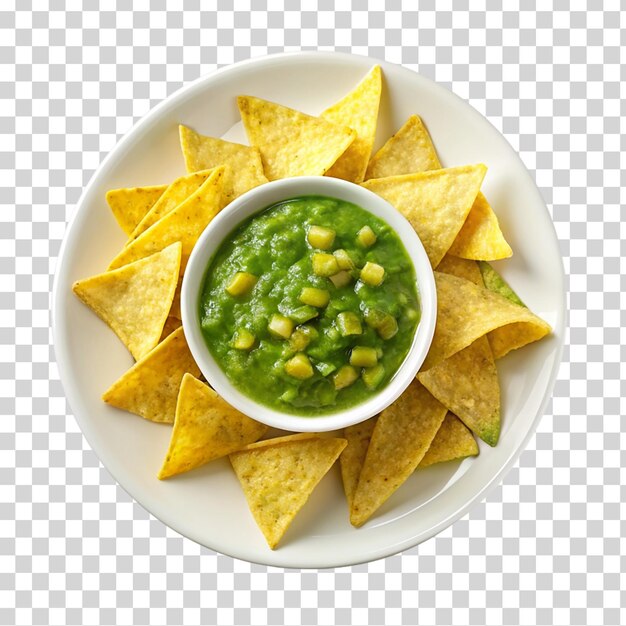 PSD papas fritas y salsa con varios cuencos de salsa sobre un fondo transparente